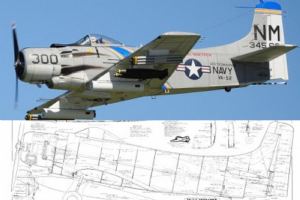Browse A-1 Skyraider plan by Ziroli