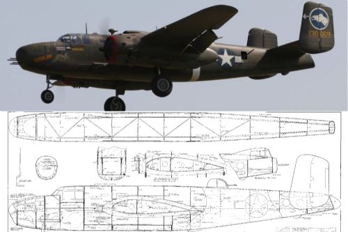 Ziroli B-25 Mitchell 118 inch PLAN