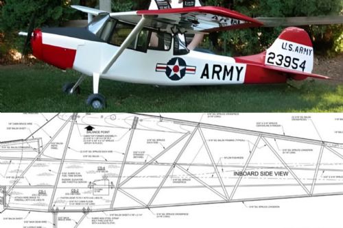 Cessna L-19 Bird Dog Plan Set by Hostetler