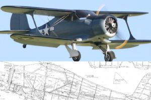 Beechcraft D-17 Staggerwing Plan Set - Ziroli