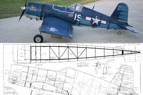 F4U Corsair plan by Ziroli