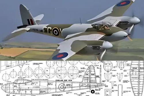 De Havilland DH98 Mosquito 1/6 Scale Plan - Don Smith