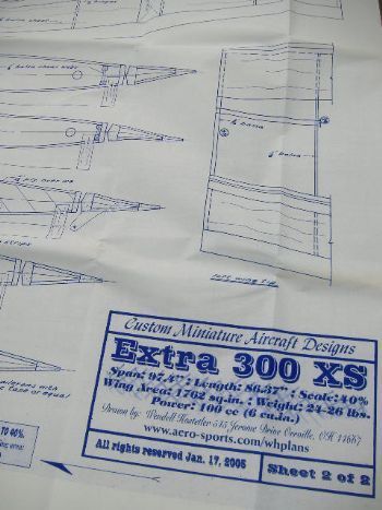 Extra 300S Plan 27% or 33% Scale - Hostetler