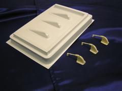 Mirror, Gear Door and trim tab set for Ziroli Spitfire