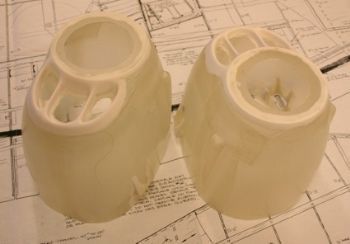 P-38 Lightning (Ziroli) Cowls - pair and nose cone