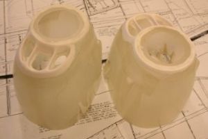 P-38 Lightning (Ziroli) Cowls - pair and nose cone