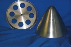 Machined Alloy spinner and backplate for Spirit of St Louis