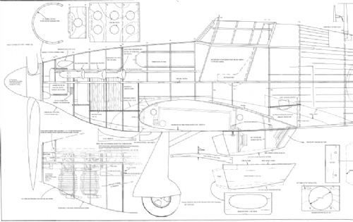 Hurricane plans 1/4 scale by David Andersen