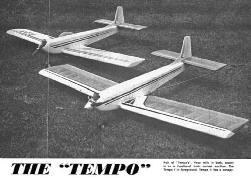 Tempo - Retro RC Aerobatic - parts set and plan